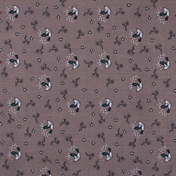 Ткань Поплин - Птички QT2 1