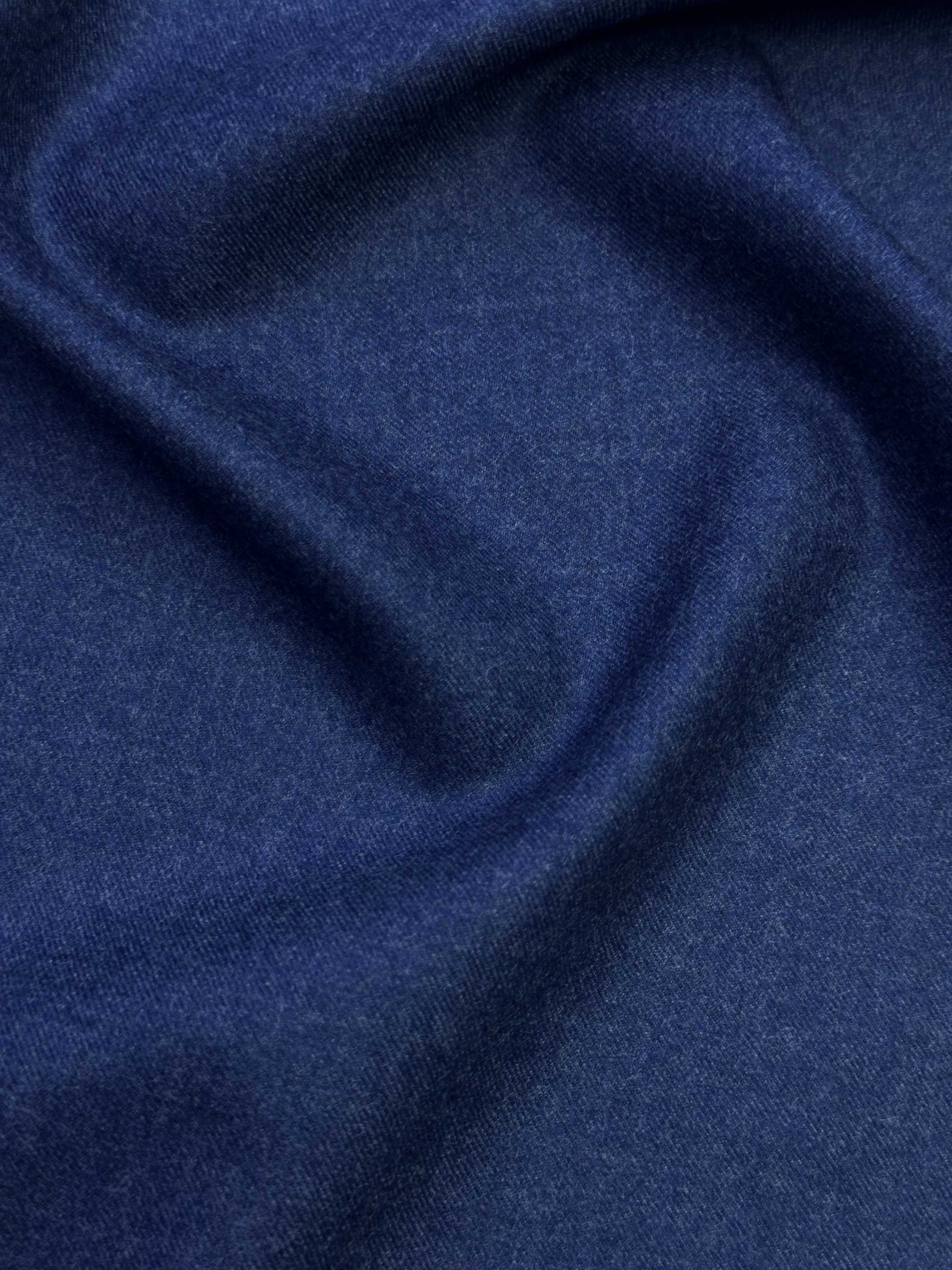 Ткань Костюмная синяя шерсть  43418 3